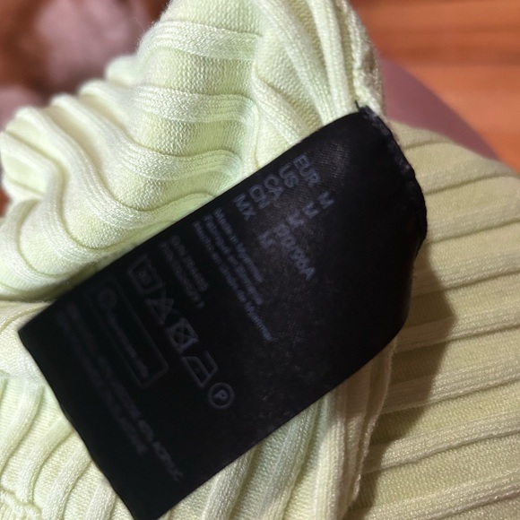 H&M lime Ribbed Knit Top - Picture 4 of 5